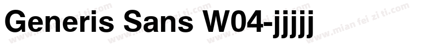 Generis Sans W04字体转换